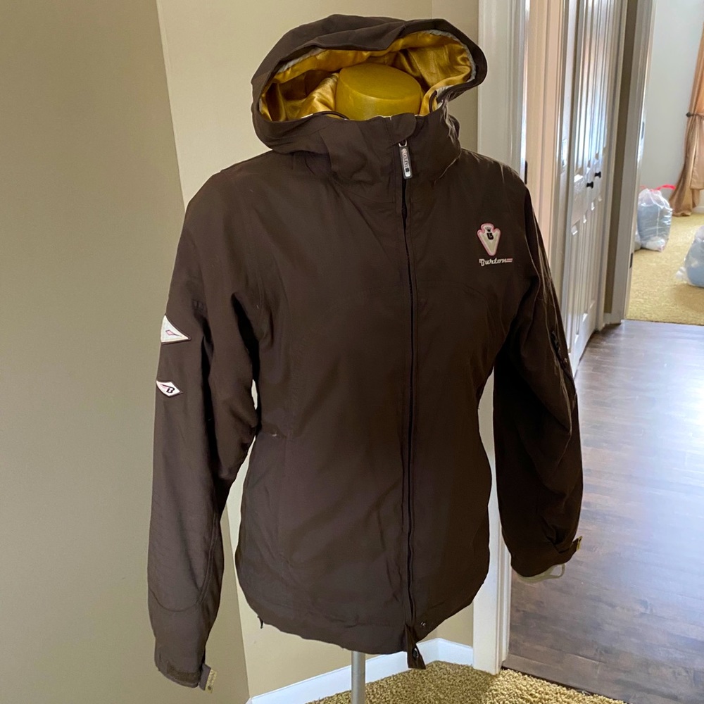 Brown and Gold Burton Ski/Snowboard Jacket.